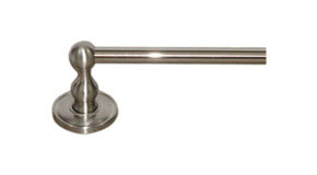 Edwardian Bath Single 32 1/2" Wall Mounted  Towel Bar, Brushed Satin Nickel