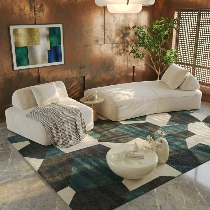 Canapé incurvé moderne de 139 po, canapé modulaire en nuage avec dossier réglable, canapé à siège profond surdimensionné pour le salon, sans assemblage requis, beige