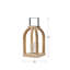 Lanterne de table en bois 11,4 po