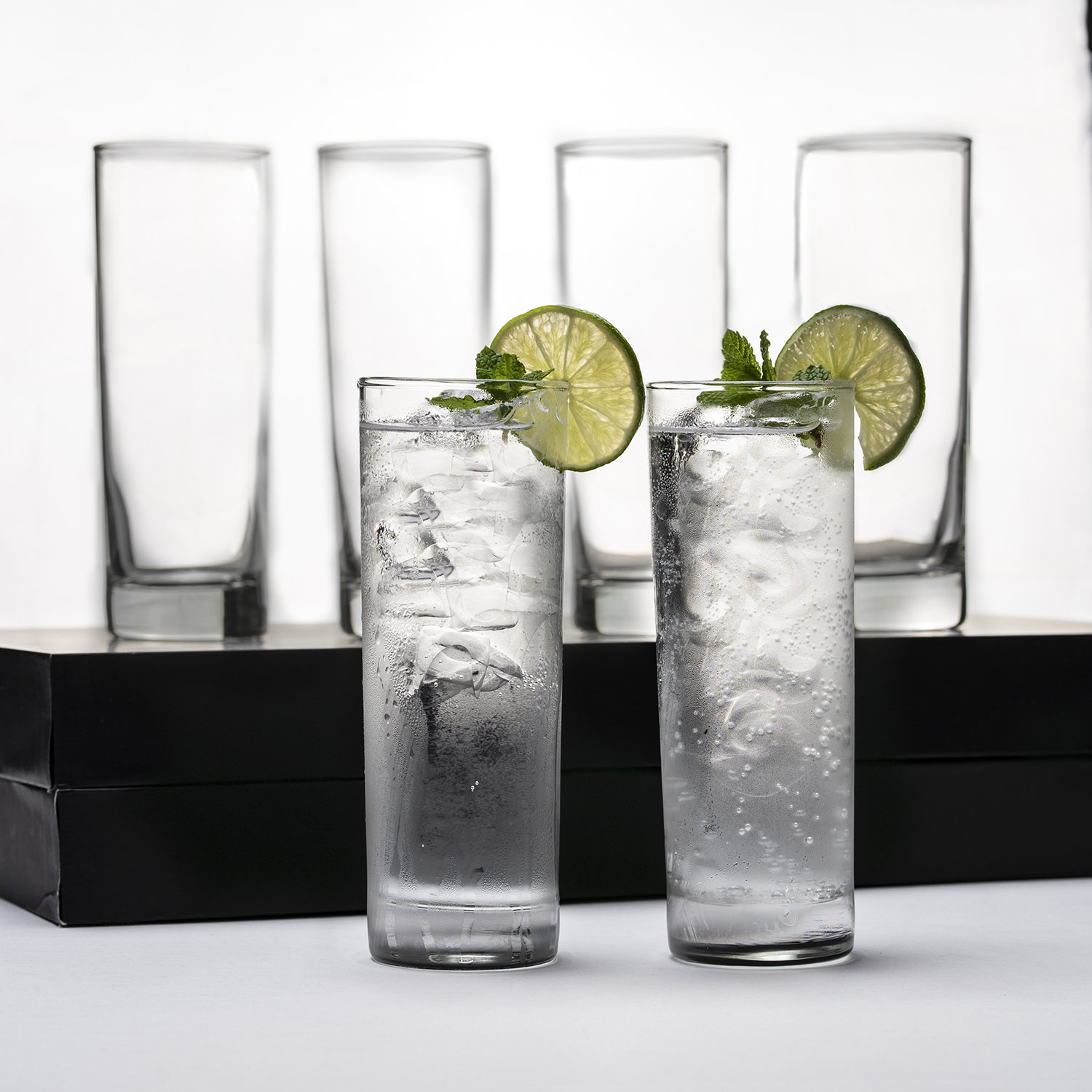 Crystal Clear Tom Collins Glass Set of 4 11.5 Oz