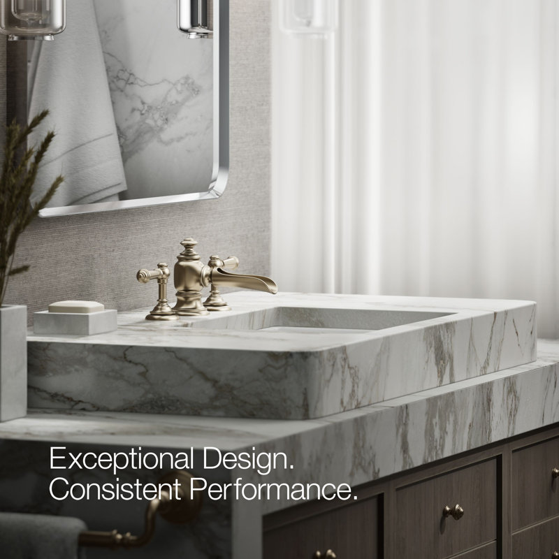Artifacts® Flume Widespread Bathroom Faucet, Vibrant Brushed Bronze