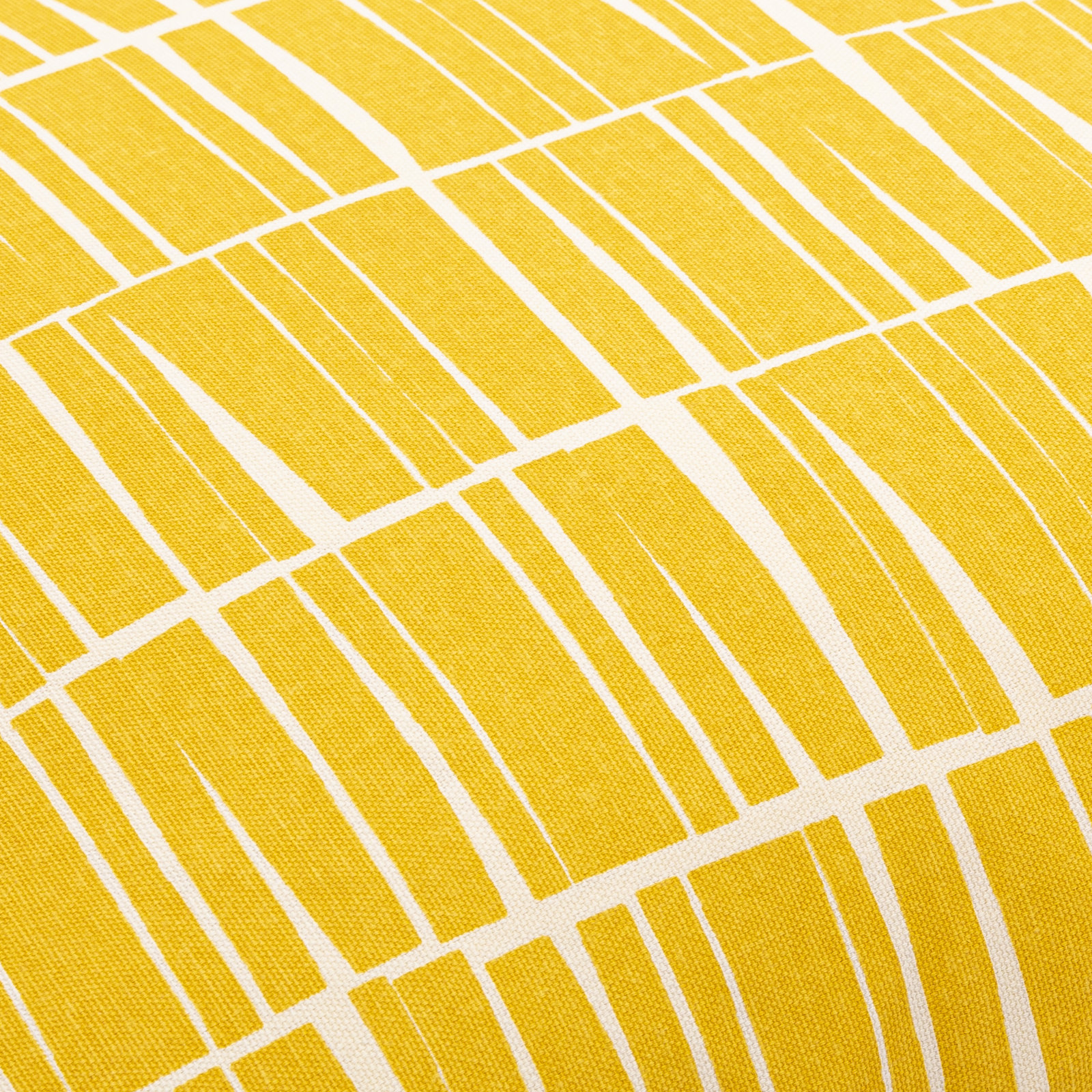Lisi Cotton Pillow Cover, 20" x 20", Mustard/Beige