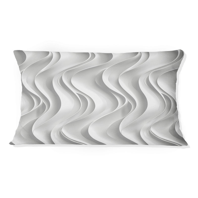 Coussin lombaire blanc Midcentury I - Midcentury