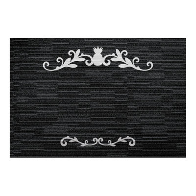 Tapis d'entrée antidérapant 27 po x 0,25 po
