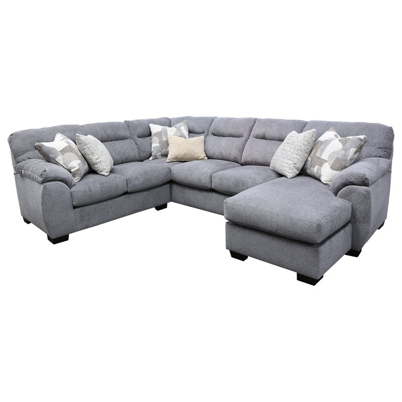 Almaak 3 - Piece Upholstered Sectional, Blue