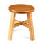 Borg Solid Wood Accent Stool