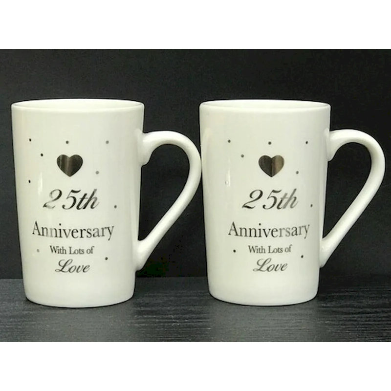 Ensemble de 2 tasses Adam 25th Anniversary, 25<sup>e</sup> anniversaire