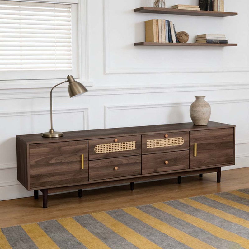 76" TV Stand with Drawers