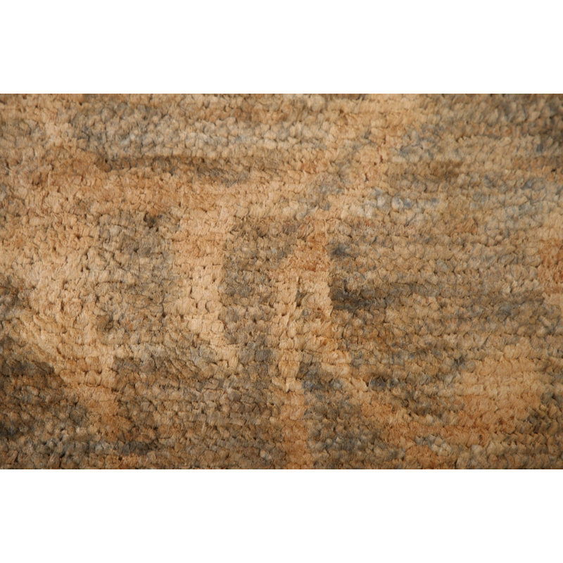 Tapis abstrait noué à la main 6 x 8