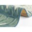 Leaves Turquoise Indoor/Outdoor Rug-84974693