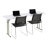 Rectangular Blow-Molded Plastic Folding Training Seminar Table-61206874-61206871