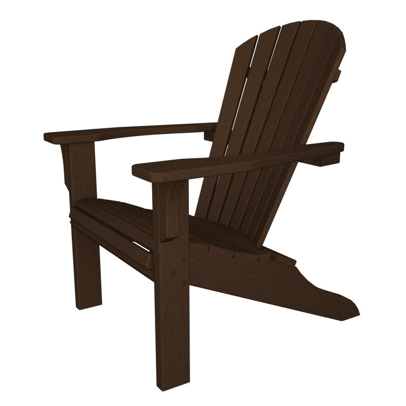 POLYWOOD Seashell Adirondack, Mahogany