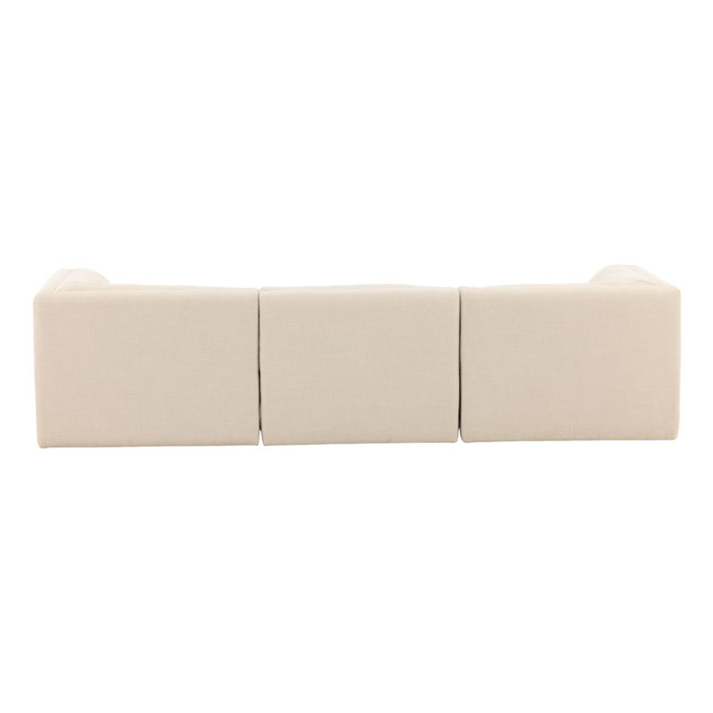 Magda 113" Wide Upholstered Sofa, Terracotta, Topanga Oat