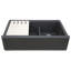 Titan Self-Trimming 33" L x 20" W Double Basin Farmhouse/Apron Kitchen Sink with Accessories-70178734
