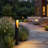 Low Voltage Led Path Lights With Gold Teardrop Design, Black Aluminum Landscape Lighting For Garden And Walkway