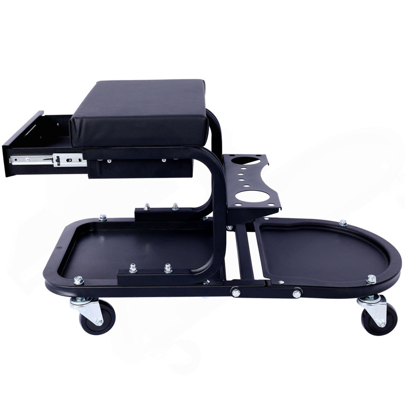 Chariot utilitaire à roulettes et à roulettes Ultimate, pour voitures, camions, VUS, véhicules récréatifs, maison, jardin, garage et plus, noir