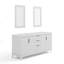 Meuble-lavabo de comptoir en marbre blanc Elizabeth avec miroir Elizabeth Carrara-928852706-1030465642