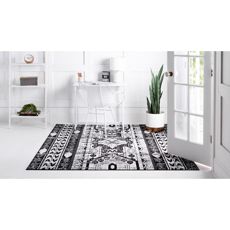 Wenden Ikat Indoor Rug, Square 4'