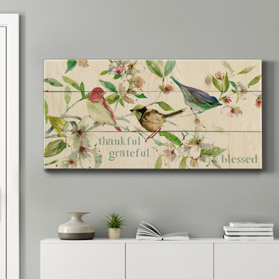 " Grateful Thankful Blessed Birds "