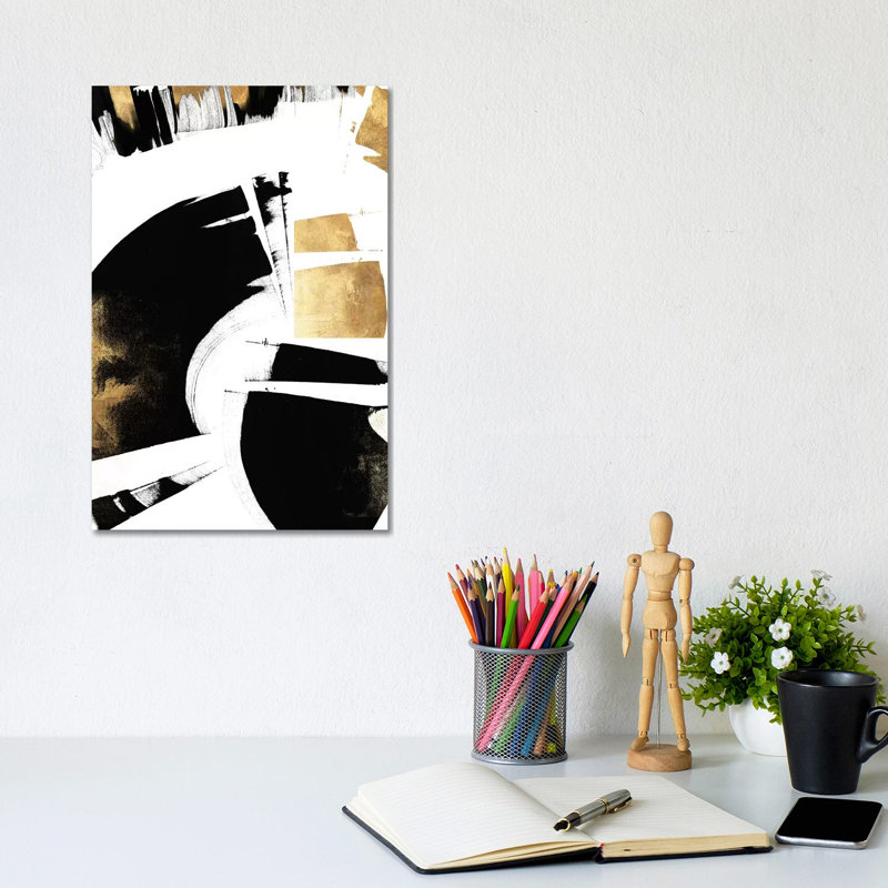 Art Deco I by PI Galerie - Wrapped Canvas Painting, 20.32 cm H x 30.48 cm W