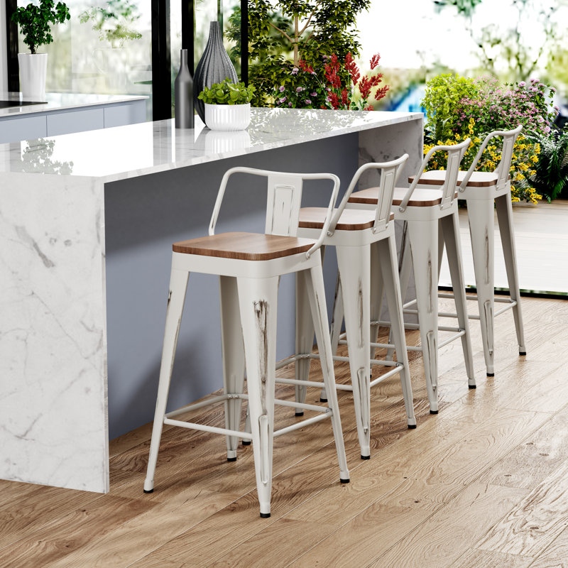 Tabouret de comptoir / de bar, Noir, noir, noir, noir, Tabouret de bar (siège d’une hauteur de 30 po)