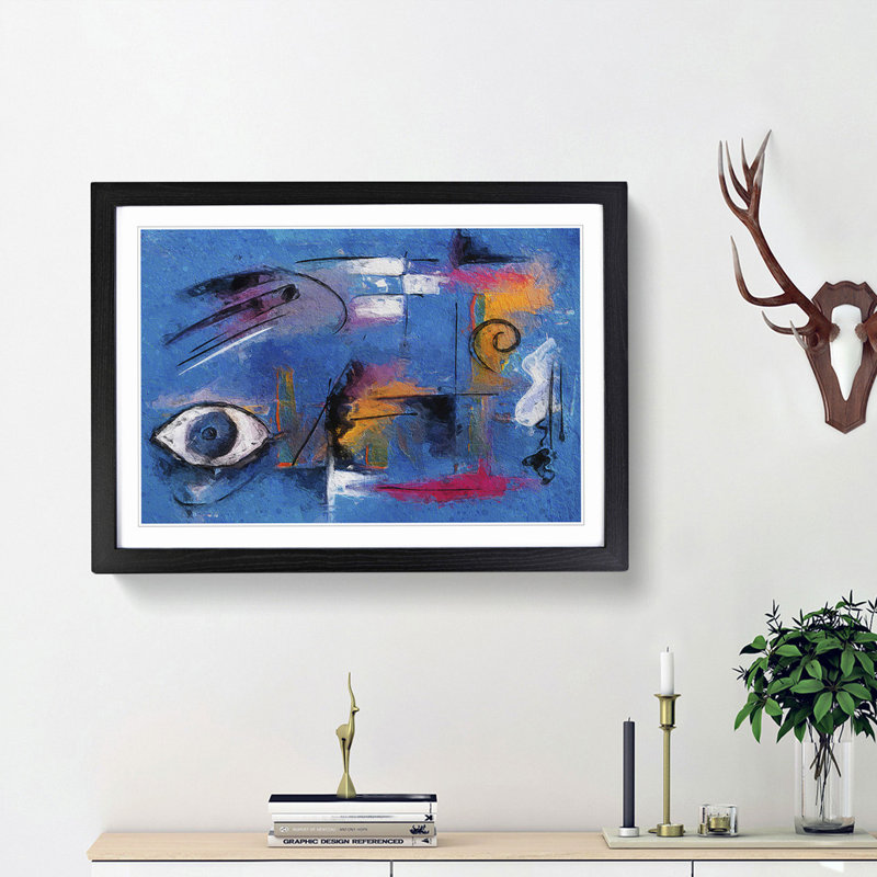 Abstract Vol.207 by S.Johnson - Framed Print, 45cm H x 63cm W x 2cm D, Black Framed