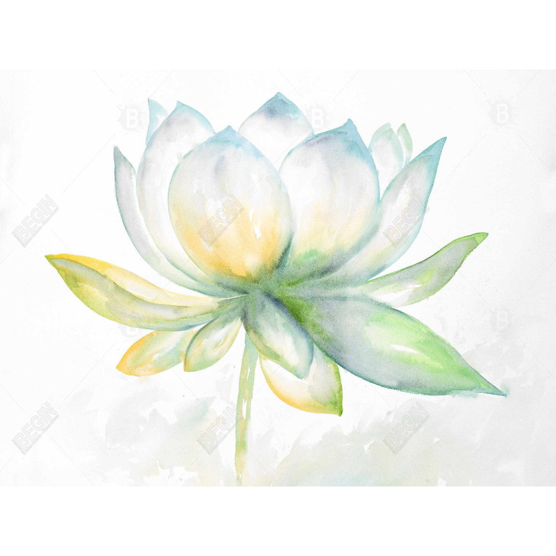 Fleur de lotus - Toile de salon romantique pour la décoration intérieure