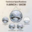 Panneau de vitrail 12 "H Winter Landscape-553984858