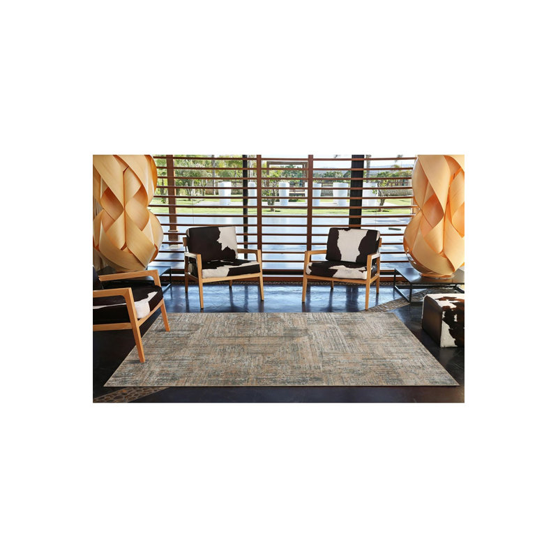 Tapis à rayures tissé lavable à la machine, Sous-tapis rectangulaire de 3 pi 3 po x 4 pi 11 po