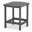 Table de bout toutes saisons Adirondack Tables de patio Tables de bout en plastique gris-1660344224