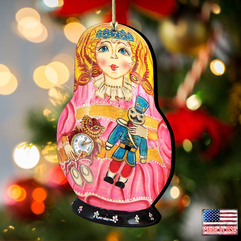 Tidaholm 5.5'' Wood Hanging Figurine Ornament