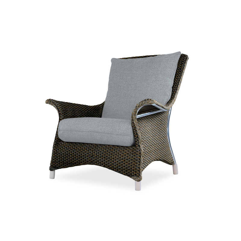 Mandalay Outdoor Lounge Chair, Sandberg Pewter, Mink