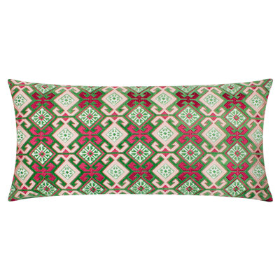 Laurel Geometric Rectangular Throw Cushion With Filling
