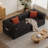 Living Room Couple 2-Person Sofa,Convertible Sleeper Sofa Bed With 2 Pillows, Corduroy Couch Removable And Washable Sofa , Floor Sofa Lounge Couch For Small Spaces-6928922