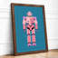 Friendly Pink Robot Modern - Print-1200596867-1200596866
