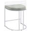 Tabourets de bar modernes à dossier en acrylique gris (2) - Élégant avec détails de 2 chaises de salle à manger et structure en métal confortable