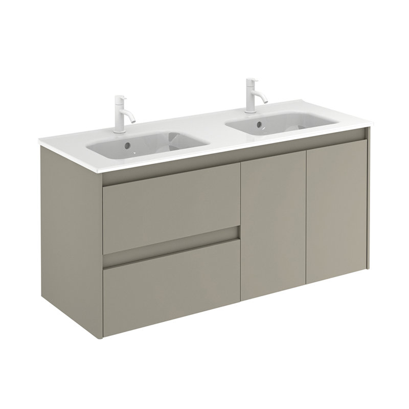 Ambra 47.5'' W Double Vanity, Matte Sand