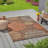 Brown Rectangle Polypropylene 5'3" X 7'6" Rug