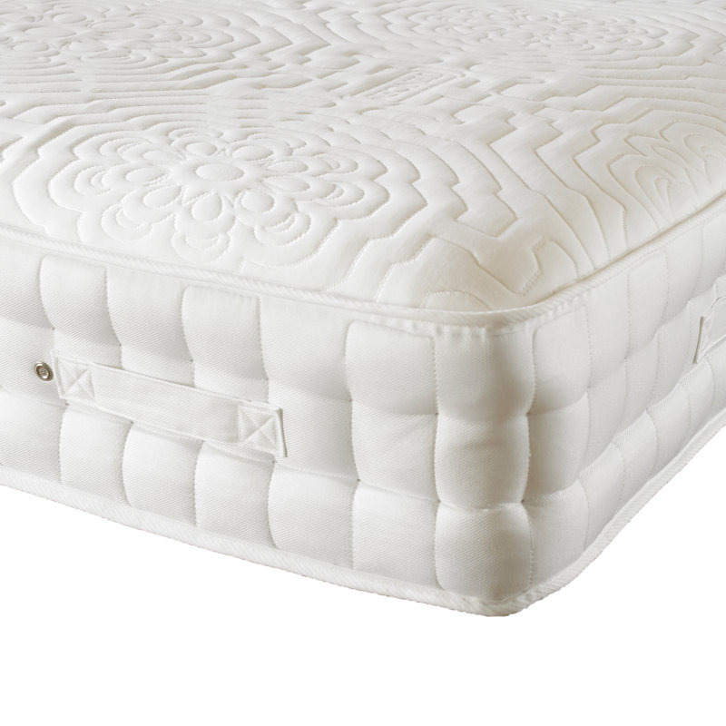 Arlo Upholstered Bed with Mattress, Midnight Blue Linen, Small Single (2'6), 2 Drawers