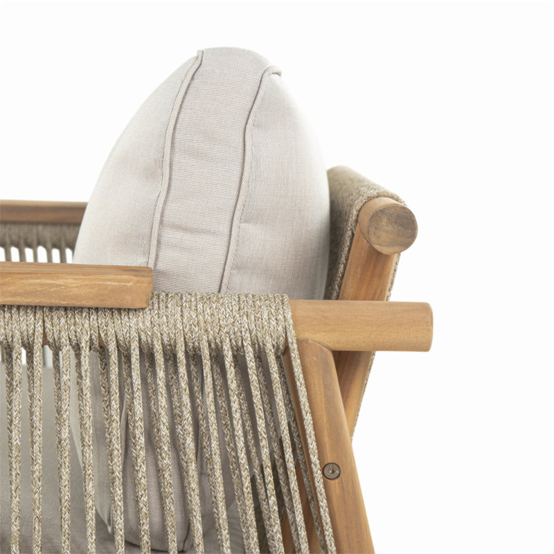 Fauteuil club d'extérieur Sumbawa, ensemble de 2