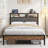 Full Size Bed Frames With Upholstered Headboard-1412533898