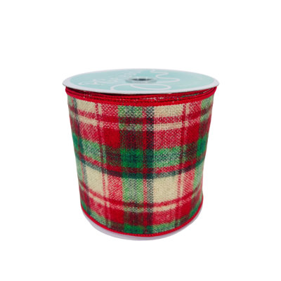 4'' Plaid Acrylic Shatterproof Ribbon