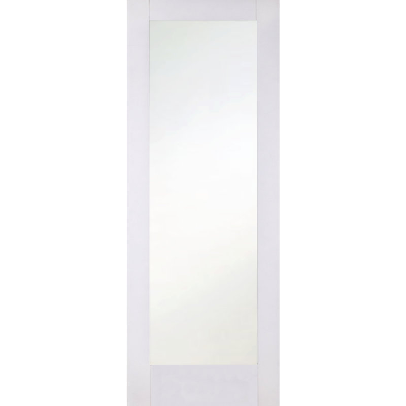 Gannyn Shaker Glass Internal Door, 198.1cm H x 68.6cm W x 3.5cm D