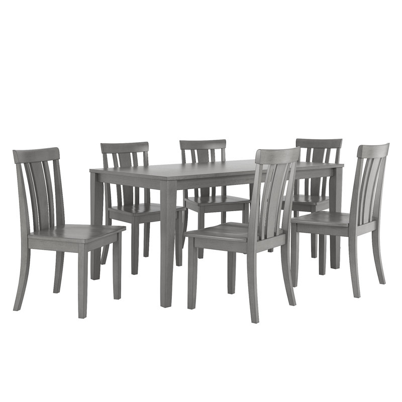 Ensemble repas 6 personnes Alexa-Mae, Gris antique