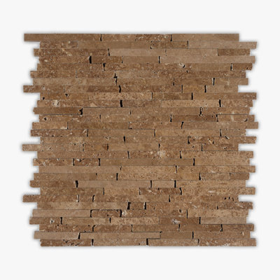 Noce Tumbled Paris Travertine Mosaic