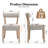 Linen Upholstered Solid Wood Dining Chairs Side Chairs-491778754