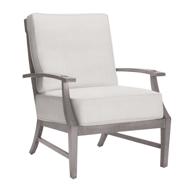 Méridienne Croquet, Welt + Standard Fill, Sunbrella® ‑ lin neige, Huître