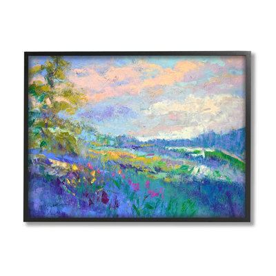 " Modern Hill Woodland Landscape " by Dorothy Fagan Painting Print