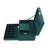 3-Layer Dark Green Flannel Ring Necklace Jewellery Box with Lock