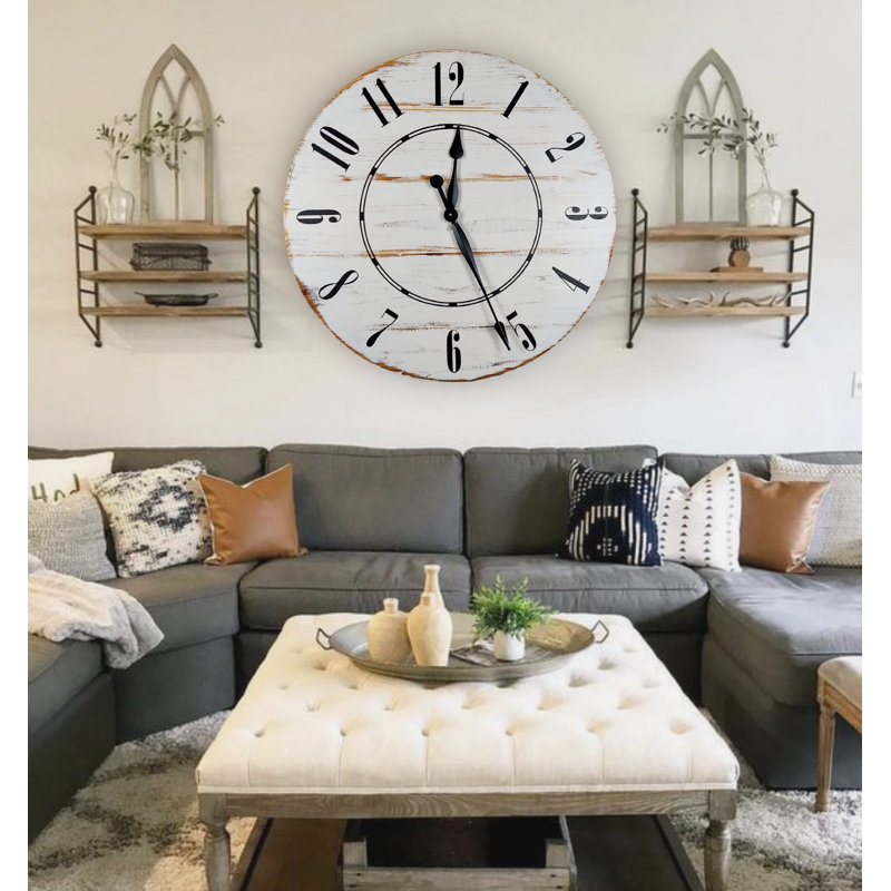 Abdoulmalik Wood Wall Clock, Medium